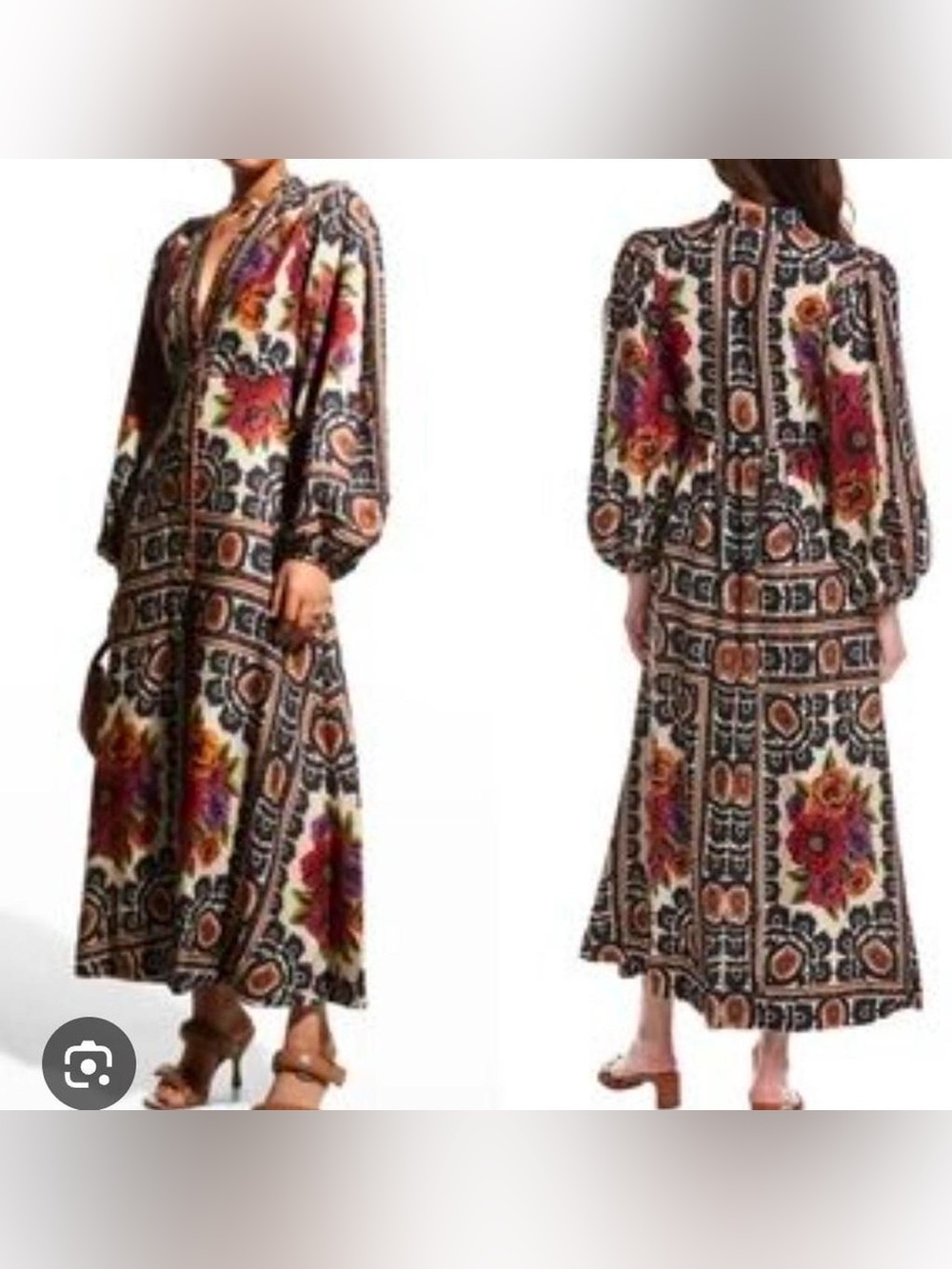 NWT FARM Rio Multi Floral Tapestry Maxi Dress XS